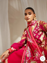 Eres Bonita by BinIlyas Embroidered Viscose Shirt with Digital Print Chiffon Dupatta & Trousers | 3-Piece Unstitched Suit 1102-A